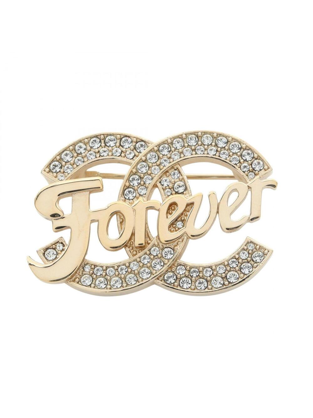 Chanel Cc Logo Brooch Metal #275720C14B
